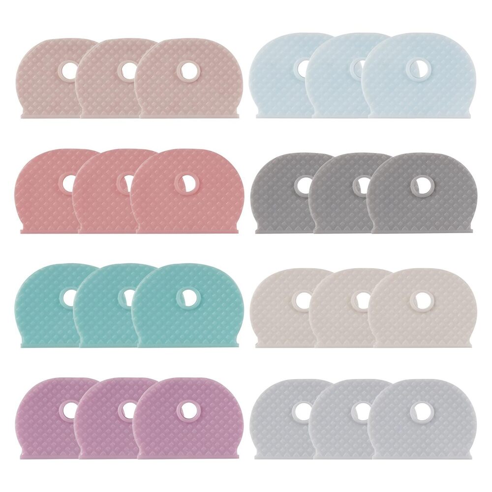 4843 24 Pack Key Covers Caps, 1" Standard Key Caps, Key Identifiers Covers